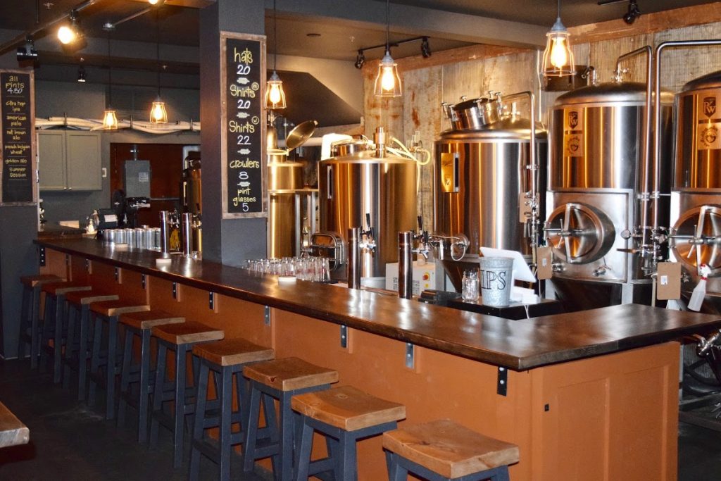 interior of blewett brewing