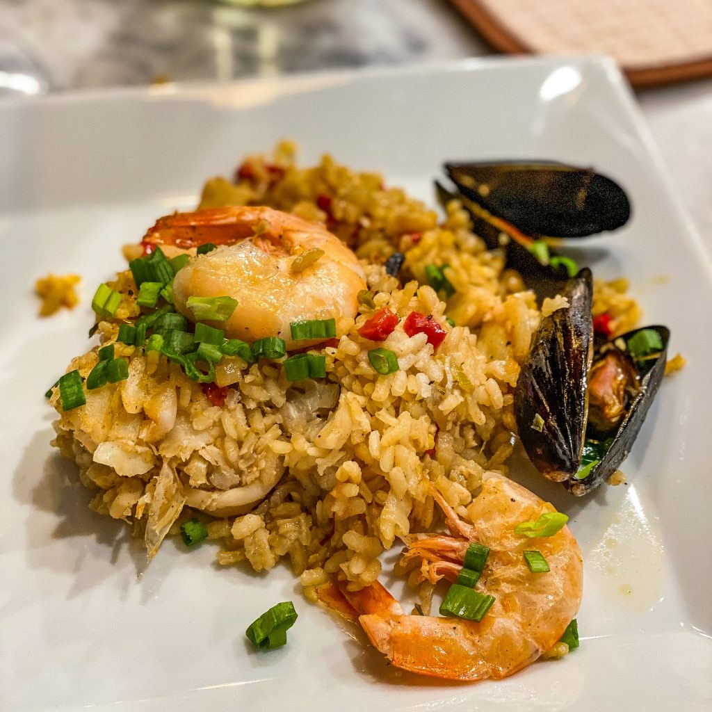 Seafood paella paired with Albariño white wine. The Luxurious Escape to the Heart of Texas Hill Country You Need To Book. Dwell Well Experience. Dwell Well Rental Properties. Kerrville, TX. Fredericksburg, TX. Texas Hill Country