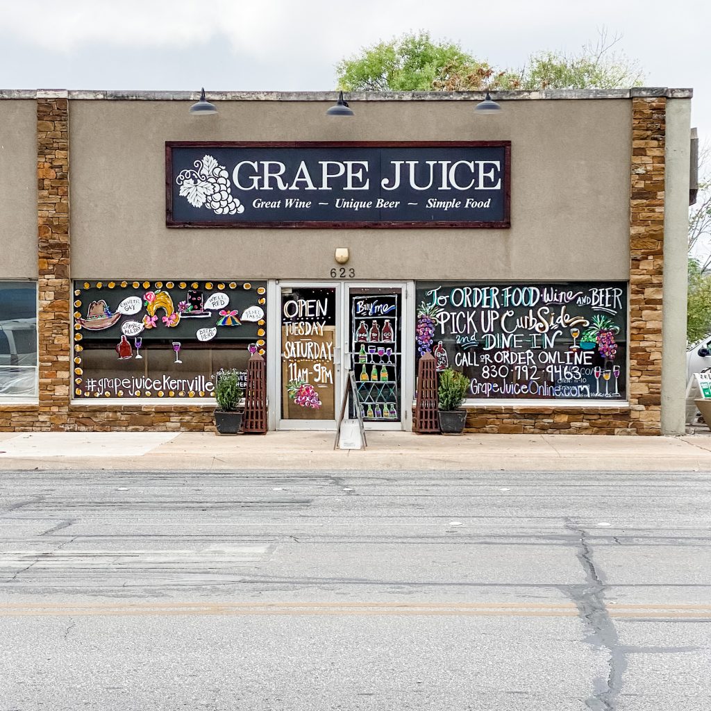 Grape Juice Restaurant in Kerrville, TX. The Luxurious Escape to the Heart of Texas Hill Country You Need To Book. Dwell Well Experience. Dwell Well Rental Properties. Kerrville, TX. Fredericksburg, TX. Texas Hill Country