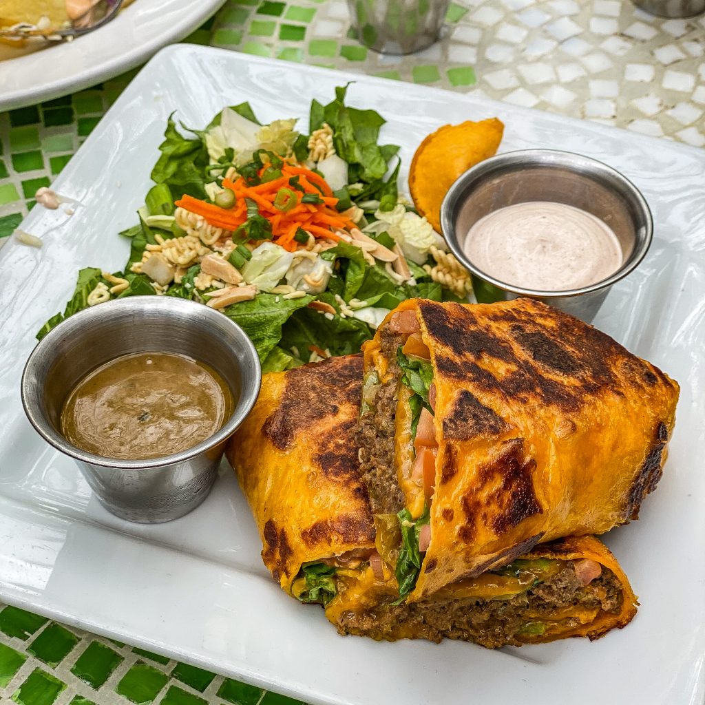 The "Buck"in' Burrito at Grape Juice Restaurant in Kerville. The Luxurious Escape to the Heart of Texas Hill Country You Need To Book. Dwell Well Experience. Dwell Well Rental Properties. Kerrville, TX. Fredericksburg, TX. Texas Hill Country