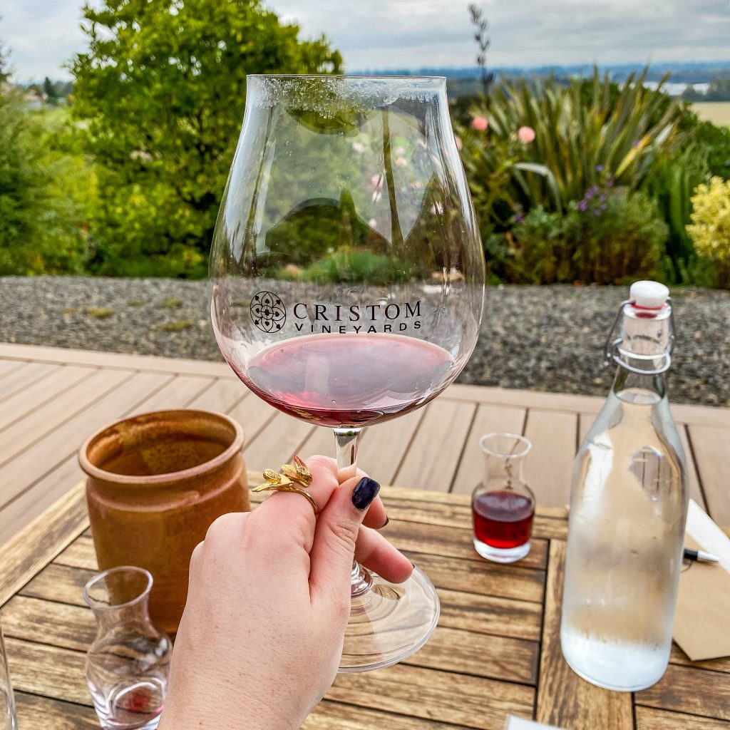 The best wineries in Willamette Valley. Cristom Vineyards. Salem, Oregon