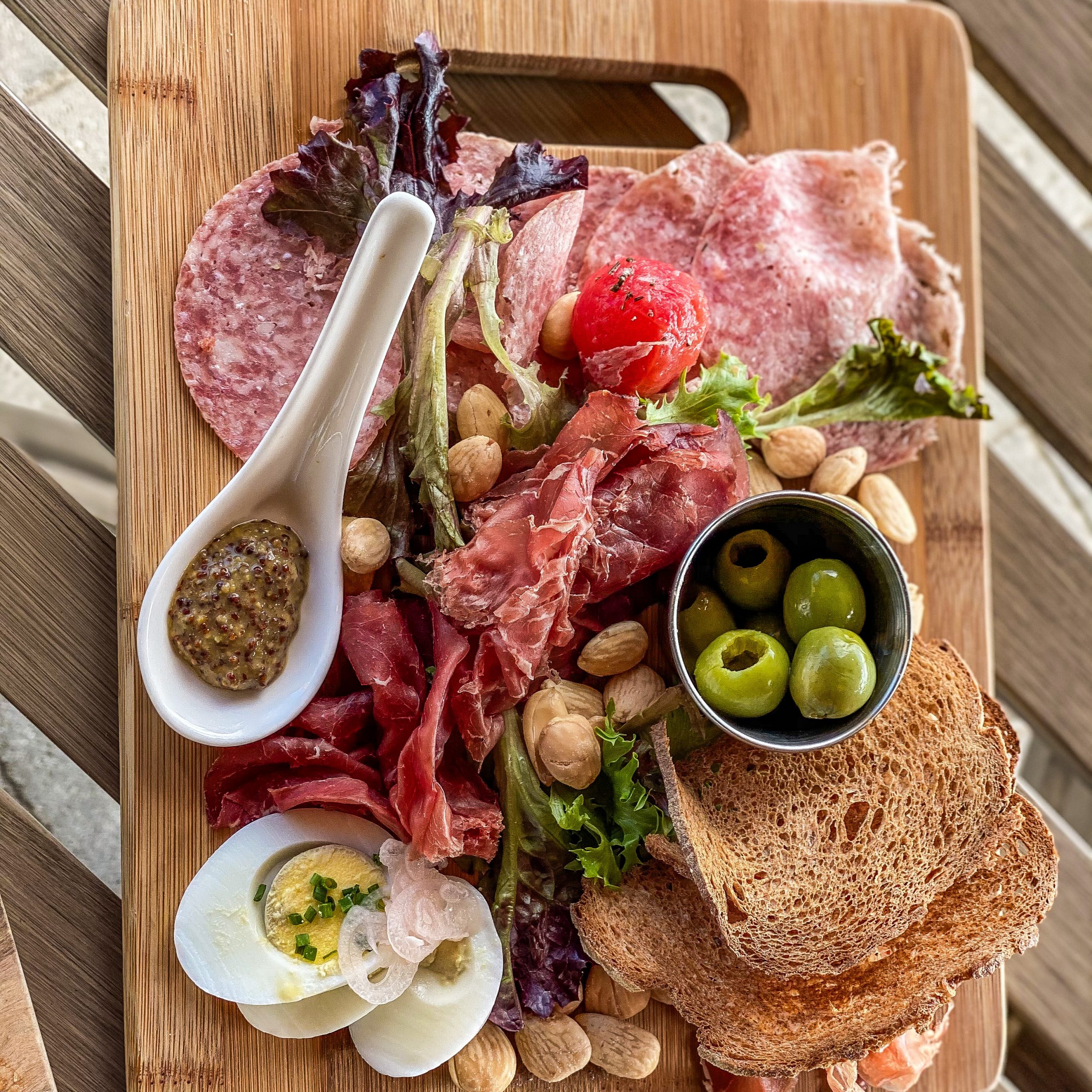 Cheese and charcuterie board at Domaine Serene. The best wineries in Willamette Valley. Domaine Serene. Dayton, Oregon. Willamette Valley wineries.